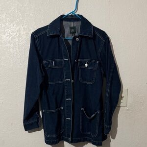 wild fable Dark Blue Denim Shirt Jacket